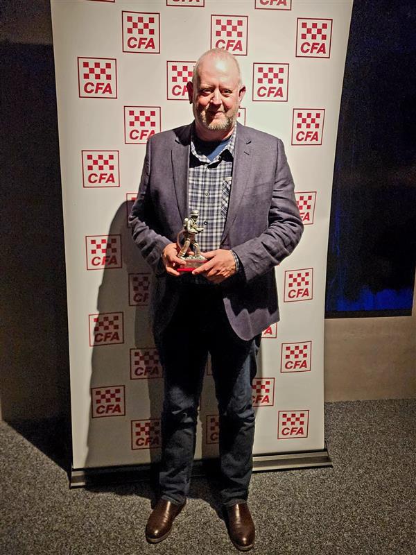 Rob Hawksley was awarded Firefighter of the Year